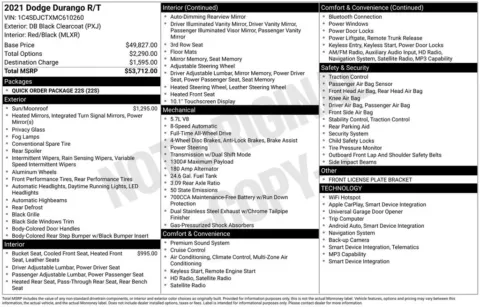 Photos of 2021 Dodge Durango R/T for sale in Westfield, IN at Indy Auto Man - Westfield