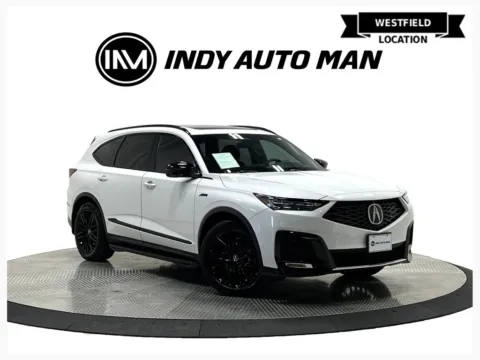White 2025 Acura MDX A-Spec Advance Package SH-AWD for sale in Westfield, IN
