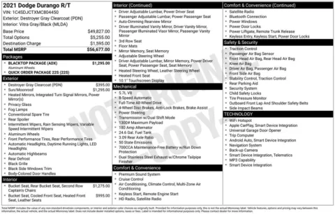 Photos of 2021 Dodge Durango R/T for sale in Westfield, IN at Indy Auto Man - Westfield
