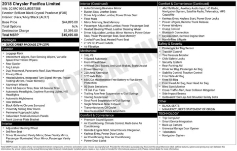 Photos of 2018 Chrysler Pacifica Limited for sale in Westfield, IN at Indy Auto Man - Westfield
