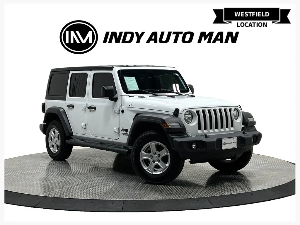 White 2021 Jeep Wrangler Unlimited Sport S for sale in Westfield, IN