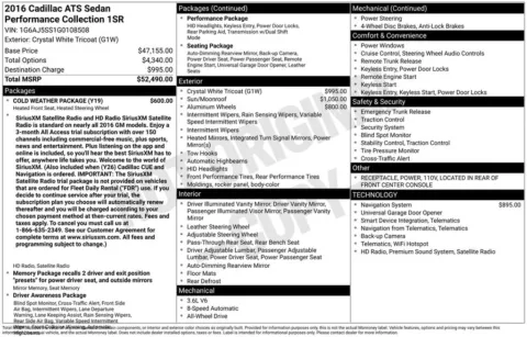 Photos of 2016 Cadillac ATS 3.6L Performance for sale in Westfield, IN at Indy Auto Man - Westfield