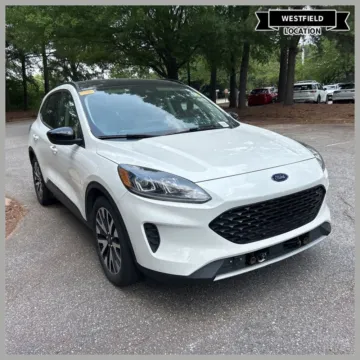 White 2020 Ford Escape Hybrid SE Sport for sale in Westfield, IN