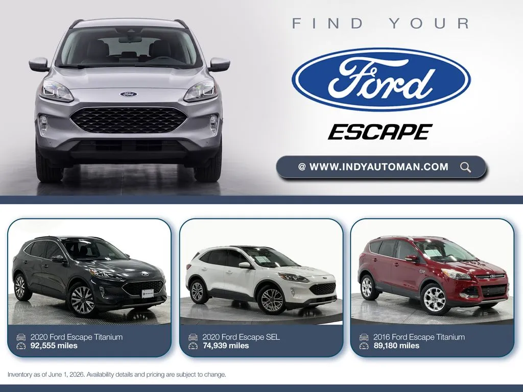 White 2020 Ford Escape Hybrid SE Sport for sale in Westfield, IN