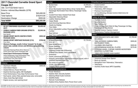 Photos of 2017 Chevrolet Corvette Grand Sport 2LT for sale in Westfield, IN at Indy Auto Man - Westfield