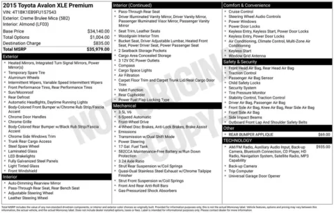 Photos of 2015 Toyota Avalon XLE Premium for sale in Westfield, IN at Indy Auto Man - Westfield