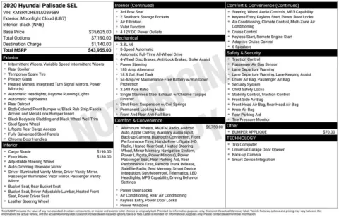 Photos of 2020 Hyundai Palisade SEL for sale in Westfield, IN at Indy Auto Man - Westfield