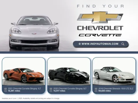 Black 2016 Chevrolet Corvette Stingray 1LT for sale in Westfield, IN