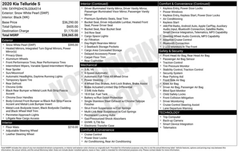 Photos of 2020 Kia Telluride S for sale in Westfield, IN at Indy Auto Man - Westfield