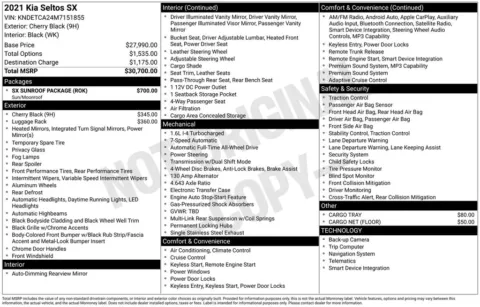 Photos of 2021 Kia Seltos SX for sale in Westfield, IN at Indy Auto Man - Westfield