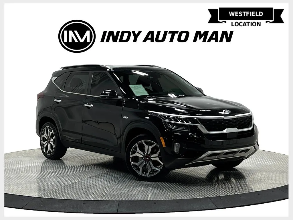 Black 2021 Kia Seltos SX for sale in Westfield, IN