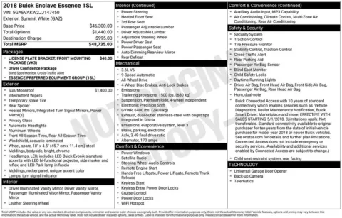 Photos of 2018 Buick Enclave Essence for sale in Westfield, IN at Indy Auto Man - Westfield