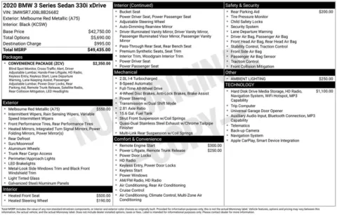 Photos of 2020 BMW 3 Series 330i xDrive for sale in Westfield, IN at Indy Auto Man - Westfield