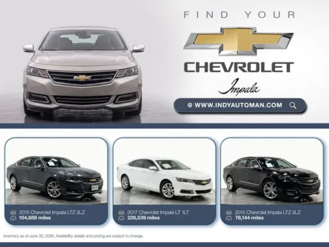 Gray 2015 Chevrolet Impala LTZ 2LZ for sale in Westfield, IN