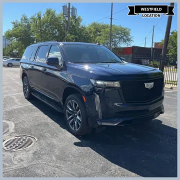 Blue 2021 Cadillac Escalade ESV Sport Platinum for sale in Westfield, IN