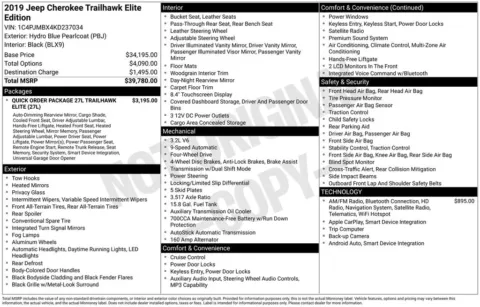 Photos of 2019 Jeep Cherokee Trailhawk for sale in Westfield, IN at Indy Auto Man - Westfield
