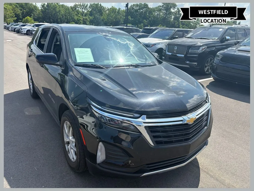 Black 2022 Chevrolet Equinox LT for sale in Westfield, IN