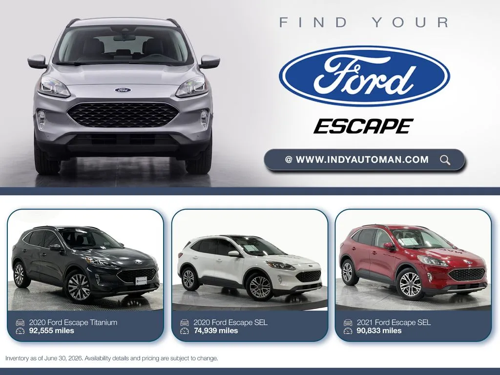 White 2020 Ford Escape Hybrid SE Sport for sale in Westfield, IN
