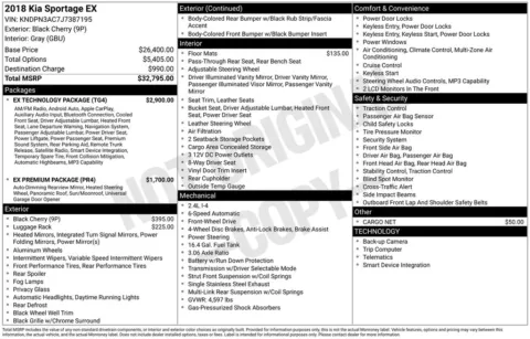 Photos of 2018 Kia Sportage EX for sale in Westfield, IN at Indy Auto Man - Westfield