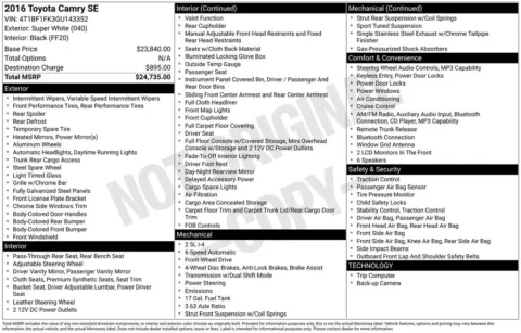 Photos of 2016 Toyota Camry SE for sale in Westfield, IN at Indy Auto Man - Westfield