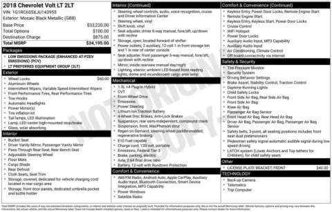 Photos of 2018 Chevrolet Volt LT for sale in Westfield, IN at Indy Auto Man - Westfield