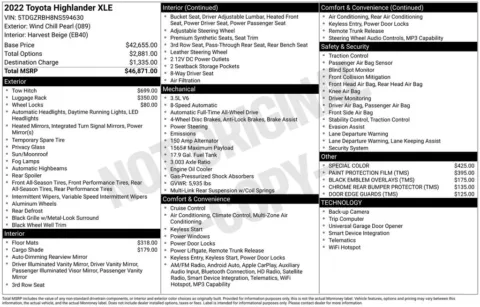 Photos of 2022 Toyota Highlander XLE for sale in Westfield, IN at Indy Auto Man - Westfield