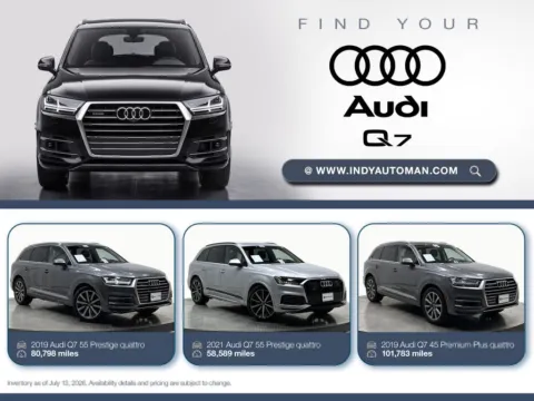 Gray 2019 Audi Q7 55 Prestige quattro for sale in Westfield, IN