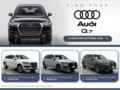 Gray 2019 Audi Q7 55 Prestige quattro for sale in Westfield, IN