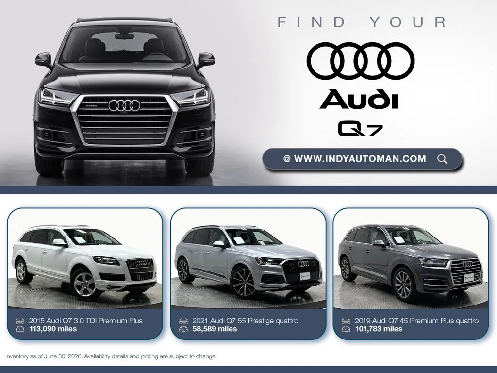 Gray 2019 Audi Q7 55 Prestige quattro for sale in Westfield, IN