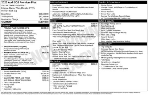 Photos of 2023 Audi SQ5 Premium Plus quattro for sale in Westfield, IN at Indy Auto Man - Westfield