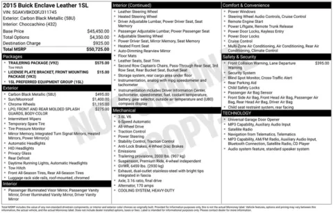 Photos of 2015 Buick Enclave Leather Group for sale in Westfield, IN at Indy Auto Man - Westfield