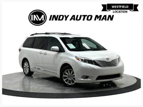 White 2017 Toyota Sienna Limited Premium 7 Passenger for sale in Westfield, IN