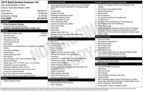 Photos of 2019 Buick Enclave Essence for sale in Westfield, IN at Indy Auto Man - Westfield