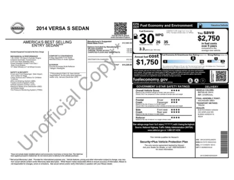 Photos of 2014 Nissan Versa 1.6 S for sale in Westfield, IN at Indy Auto Man - Westfield