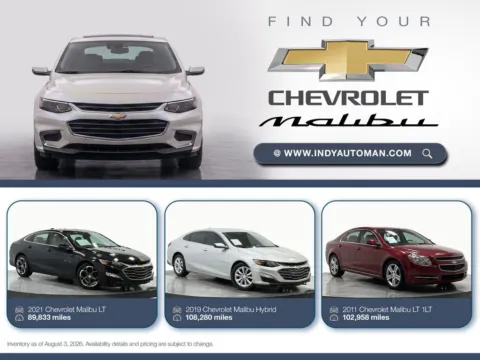 Red 2011 Chevrolet Malibu LT 1LT for sale in Westfield, IN