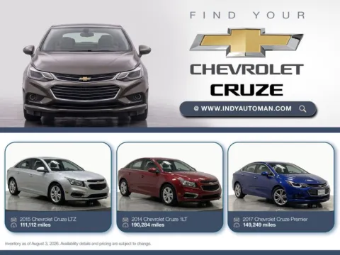 Silver 2015 Chevrolet Cruze LTZ for sale in Westfield, IN