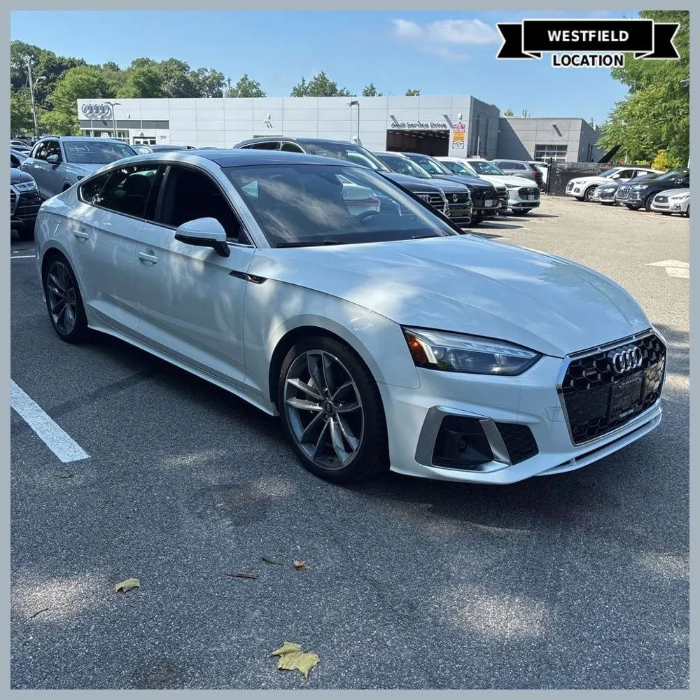 White 2023 Audi A5 Sportback 45 S line Premium Plus quattro for sale in Westfield, IN