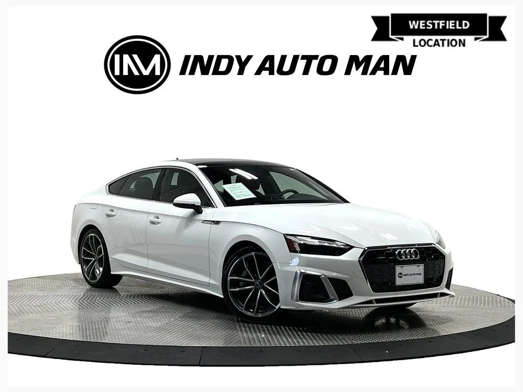 White 2023 Audi A5 Sportback 45 S line Premium Plus quattro for sale in Westfield, IN