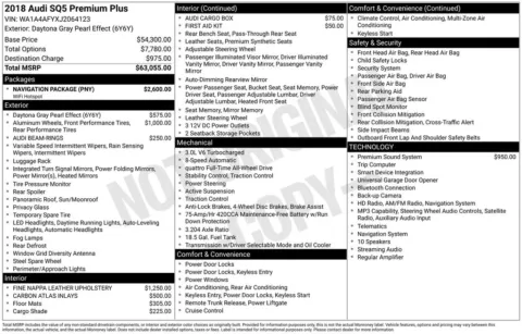 Photos of 2018 Audi SQ5 3.0T Premium Plus quattro for sale in Westfield, IN at Indy Auto Man - Westfield