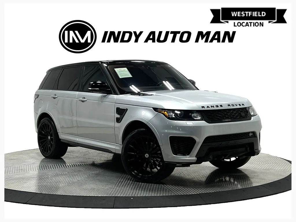 Silver 2017 Land Rover Range Rover Sport 5.0L V8 Supercharged SVR for sale in Westfield, IN