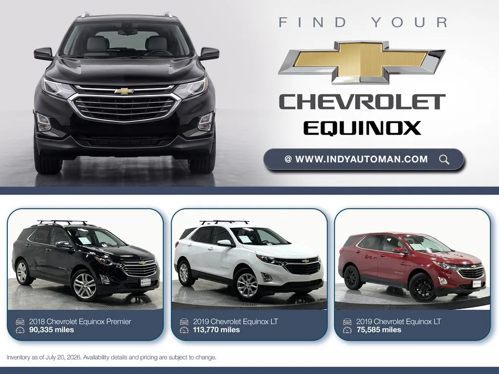Black 2018 Chevrolet Equinox Premier for sale in Westfield, IN