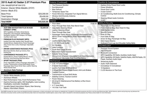Photos of 2015 Audi A3 2.0T Premium Plus quattro for sale in Westfield, IN at Indy Auto Man - Westfield