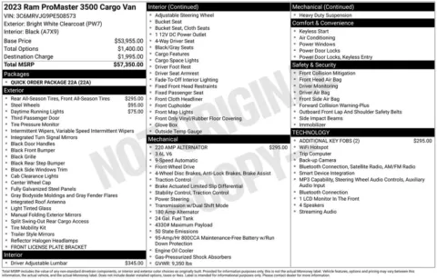 Photos of 2023 Ram ProMaster 3500 High Roof for sale in Westfield, IN at Indy Auto Man - Westfield