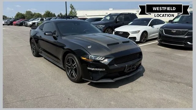 Black 2022 Ford Mustang EcoBoost Premium for sale in Westfield, IN