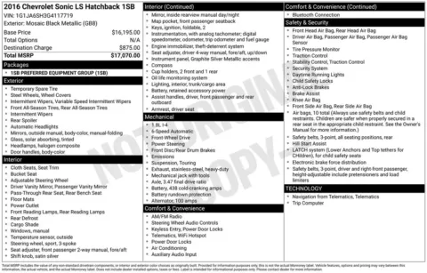 Photos of 2016 Chevrolet Sonic LS for sale in Westfield, IN at Indy Auto Man - Westfield