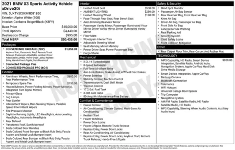 Photos of 2021 BMW X3 xDrive30i for sale in Westfield, IN at Indy Auto Man - Westfield