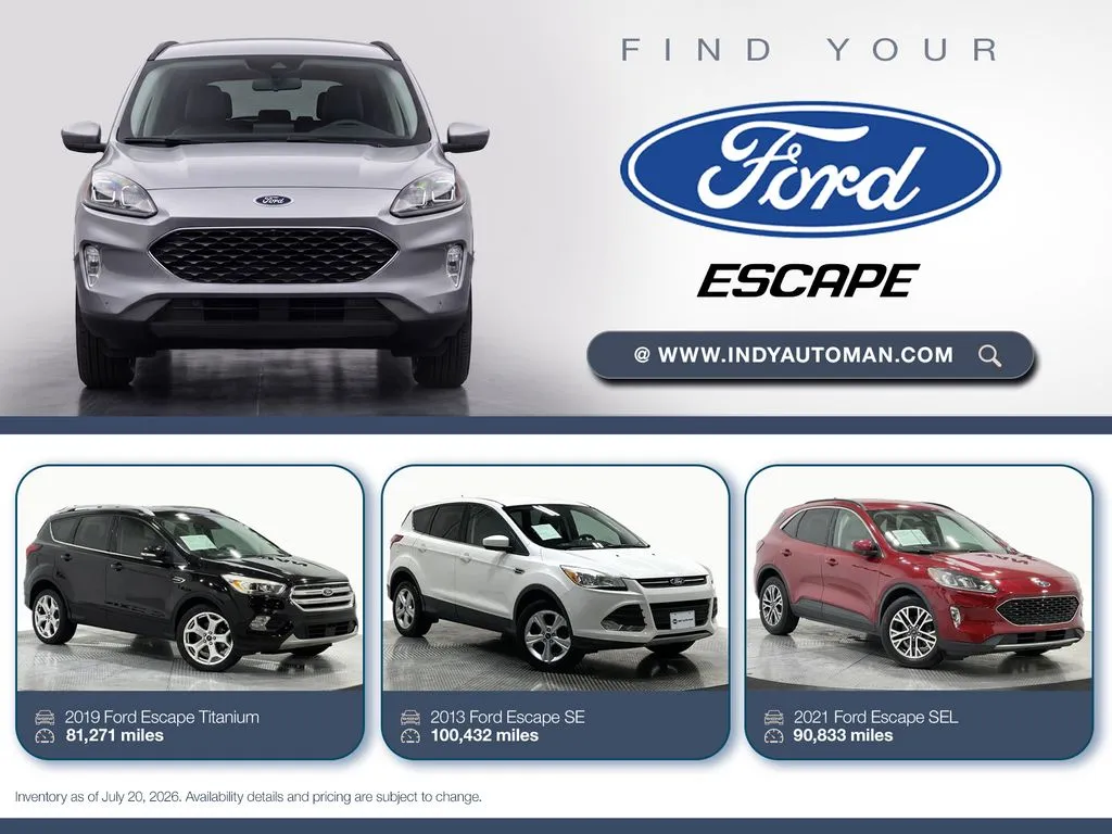 White 2015 Ford Escape Titanium for sale in Westfield, IN