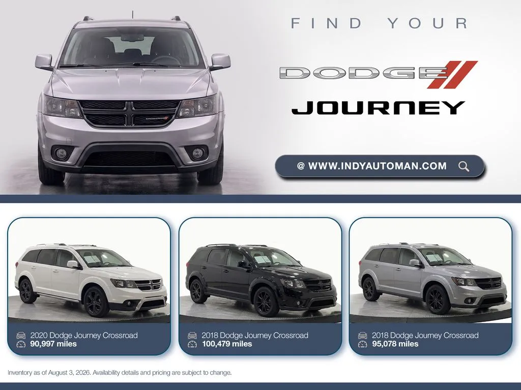 Black 2018 Dodge Journey Crossroad for sale in Westfield, IN