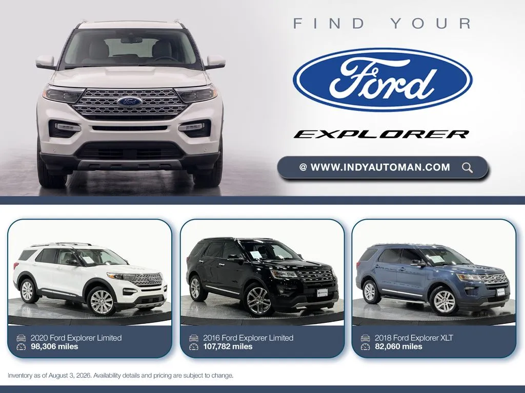 White 2016 Ford Explorer XLT for sale in Westfield, IN