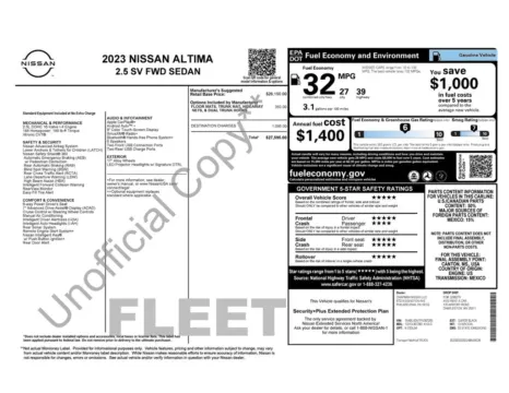 Photos of 2023 Nissan Altima 2.5 SV for sale in Westfield, IN at Indy Auto Man - Westfield